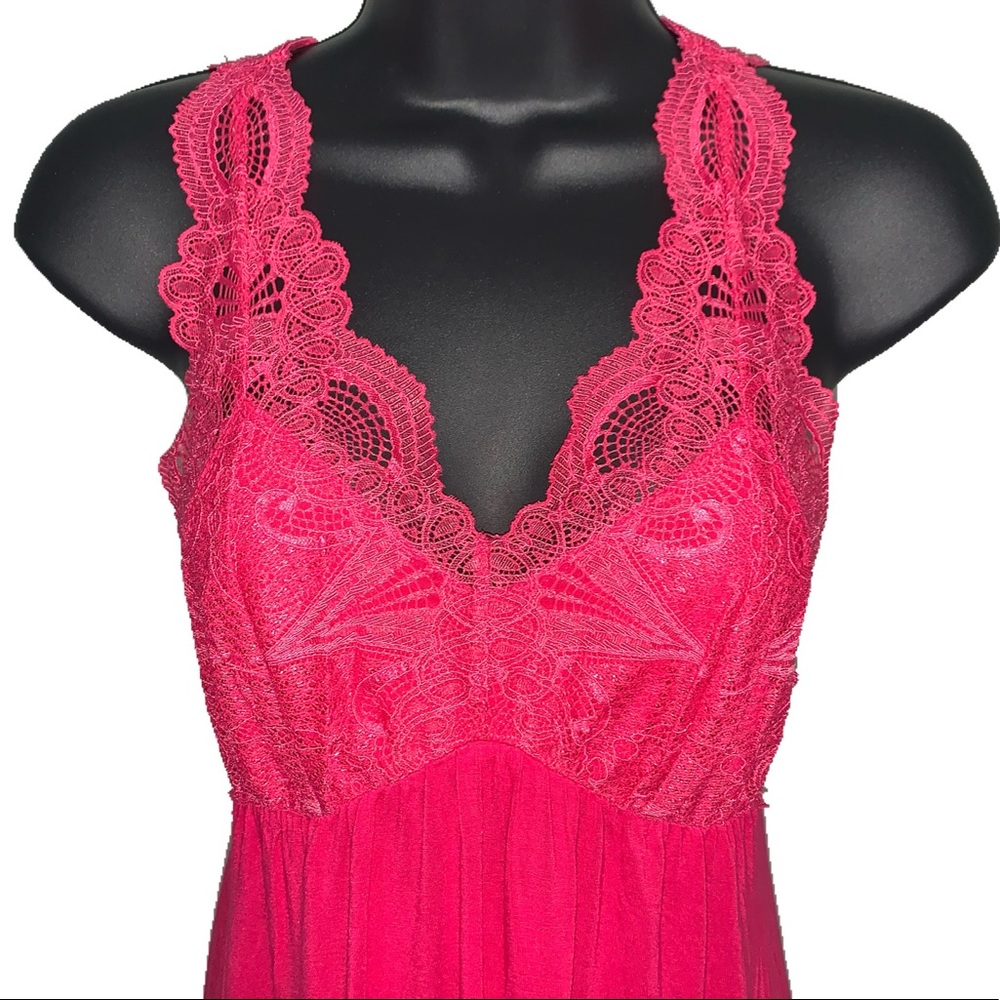 Lacy Racerback Nightgown - Picture 2 of 5
